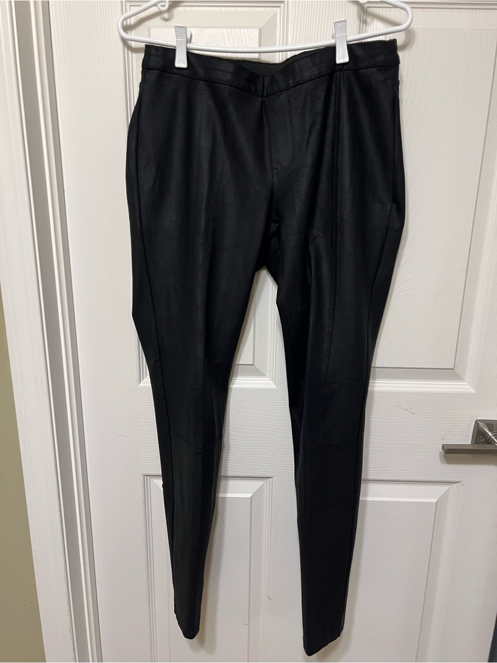 Kenneth Cole Reaction Black Skinny Faux-Leather Pants